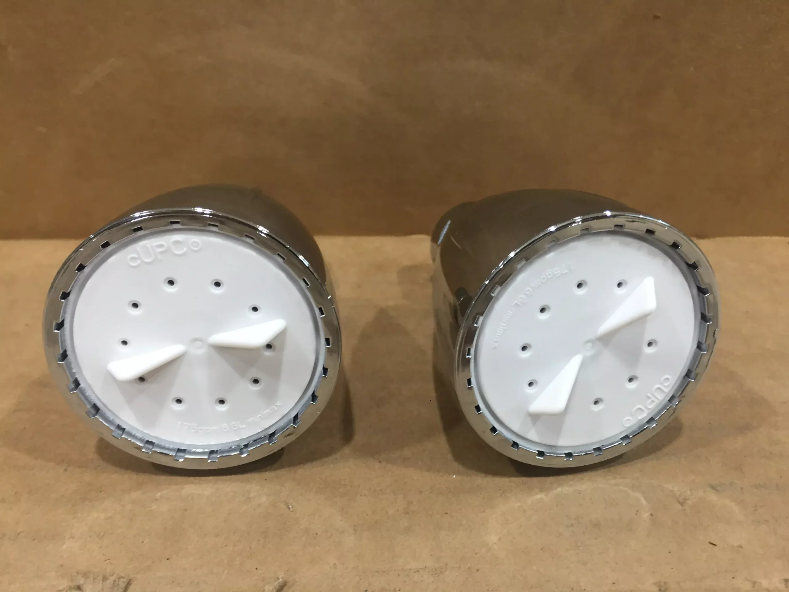1 Setting Fixed Round Showerhead In Polished Chrome(2 Pack)