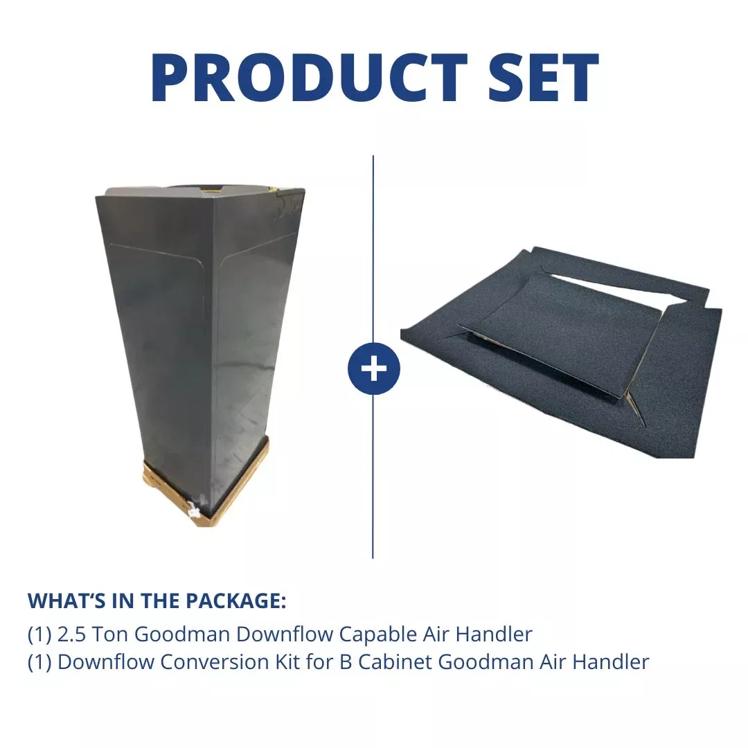 2.5 Ton Downflow Capable Air Handler R-410A with Downflow Kit
