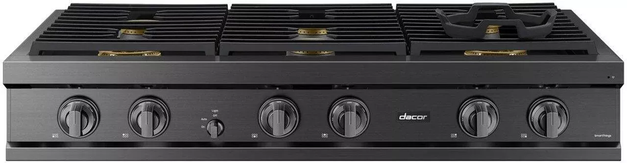 22,000 BTU Graphite Stainless Gas Rangetop Burner, 120 Volt