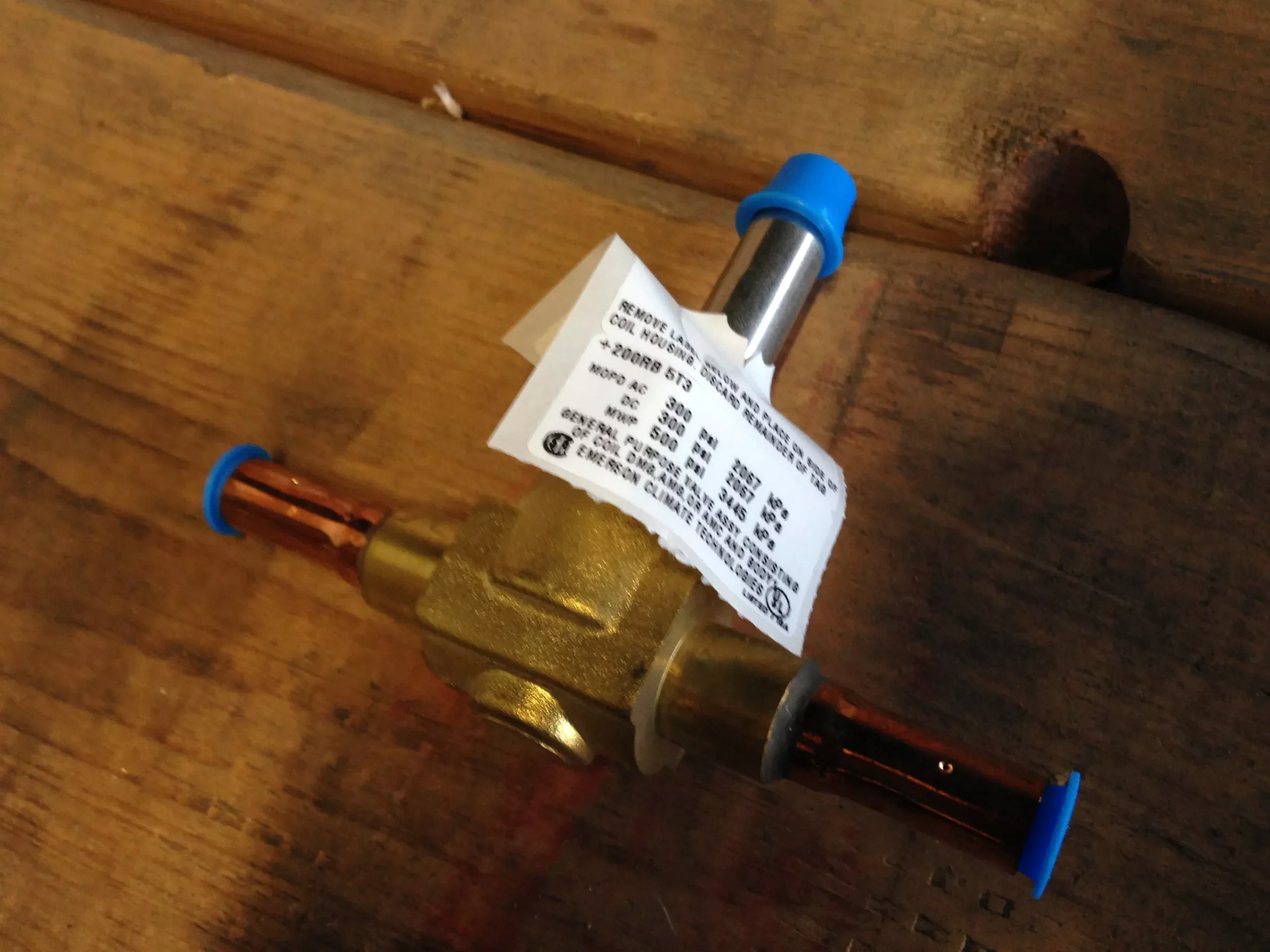 3/8" SWEAT SOLENOID VALVE LESS COIL