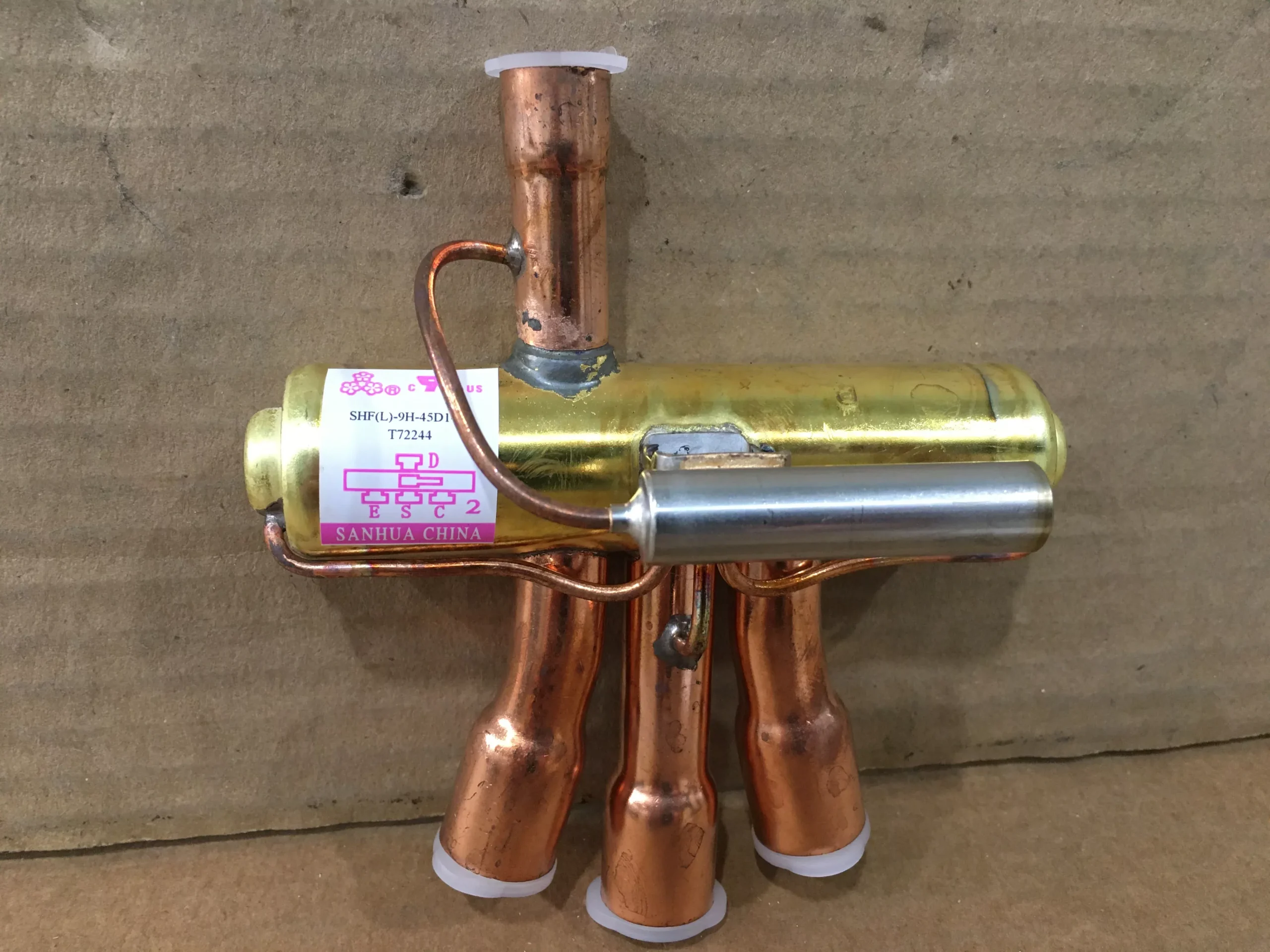 3 Ton Reversing Valve 1/2" X 5/8" ODF Solder Less Coil