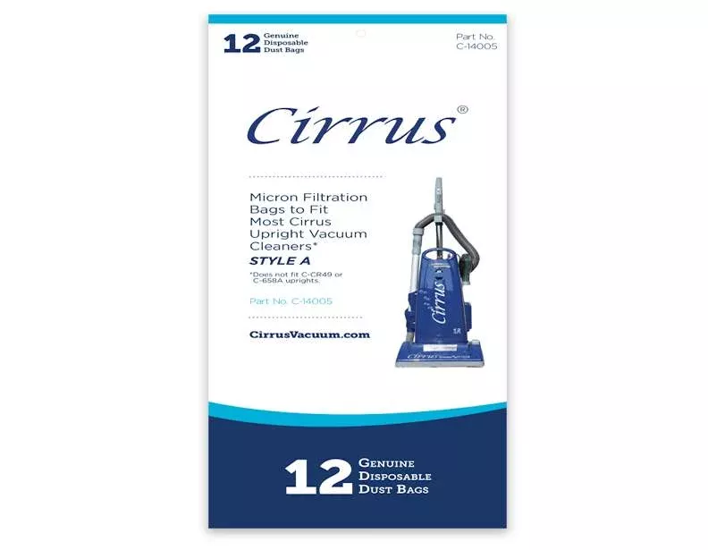 Cirrus CR79 Upright Vacuum Bags - 12 Pack