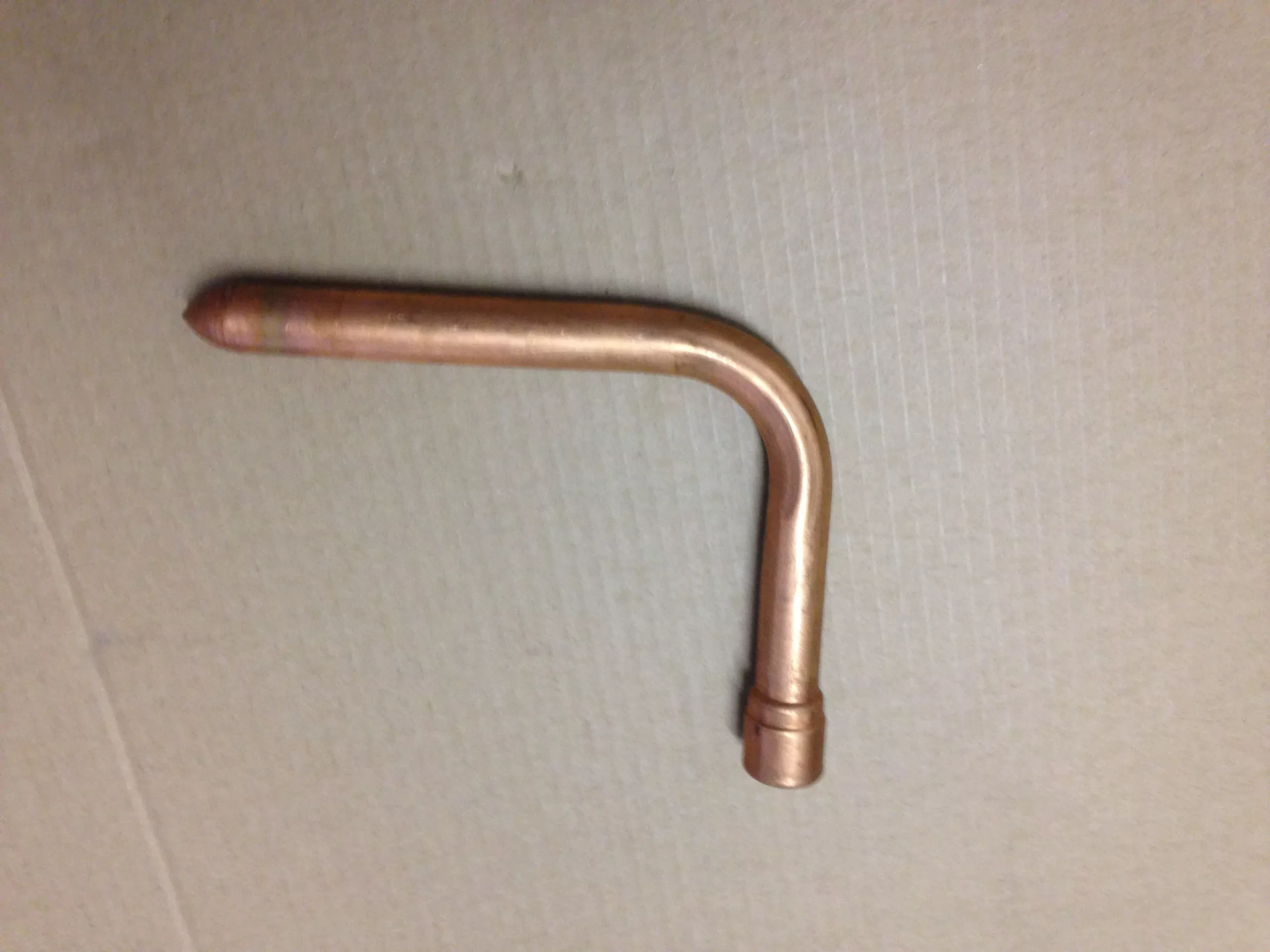 CPVC 3/4In Copper Stub Out Elbow, 6 x 8""