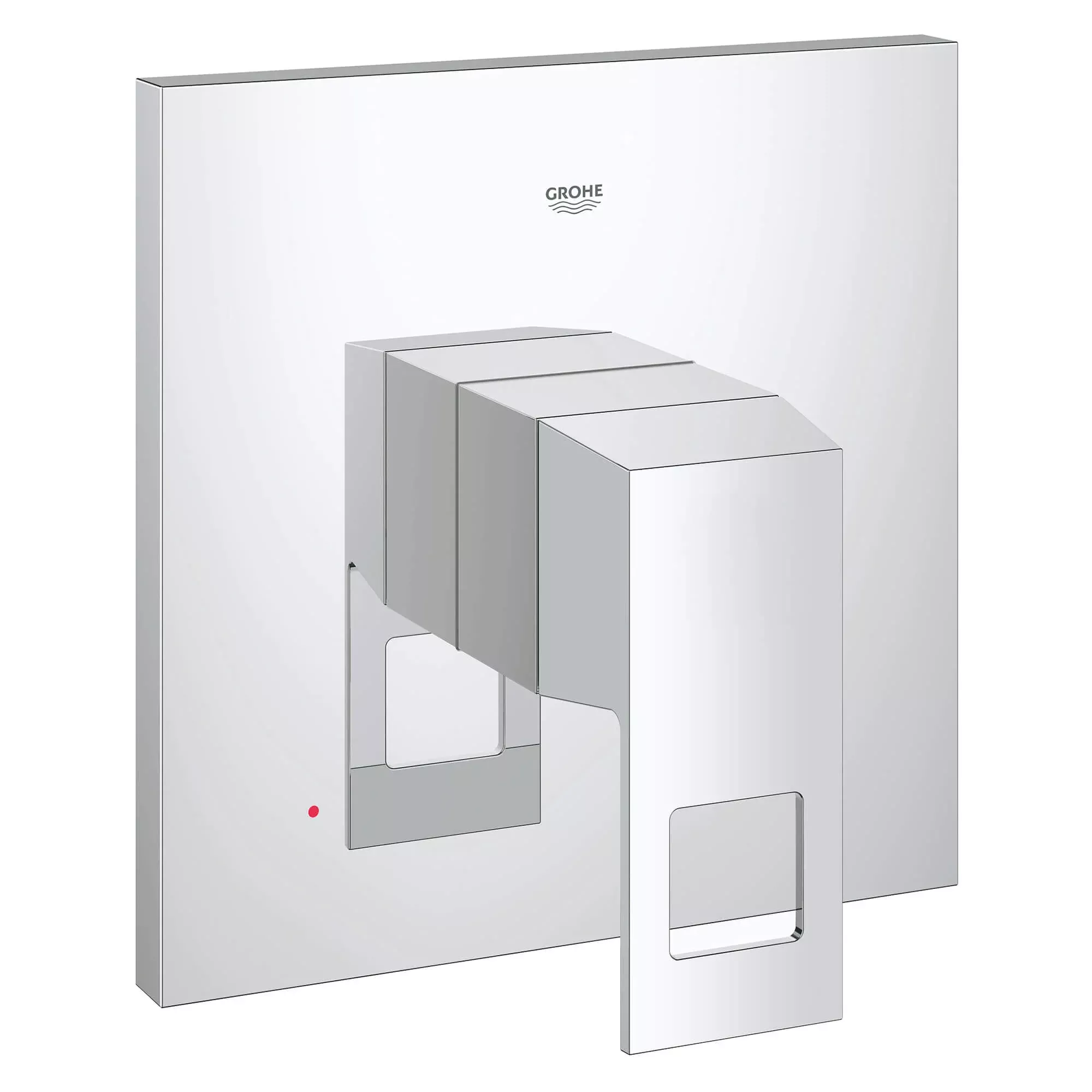 Eurocube Chrome Pressure Balance Handle Trim Kit; Less Valve