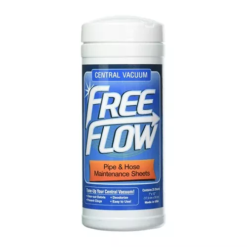 Free Flow Central Vacuum Pipe & Hose Maintenance Sheets