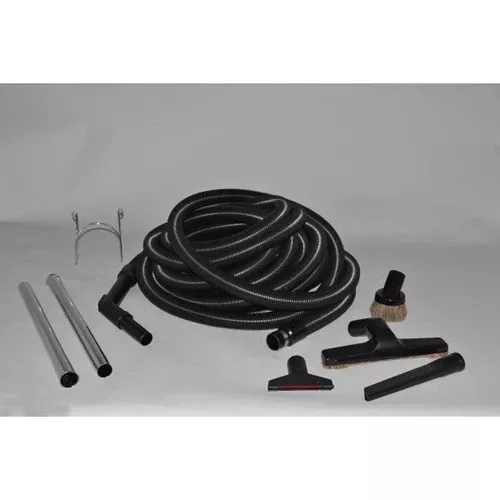 Garage Central Vacuum Kit 50 Foot Black with wands and tools
