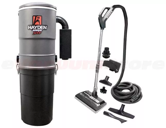 Hayden SuperVac 5000 Deluxe Central Vacuum Package