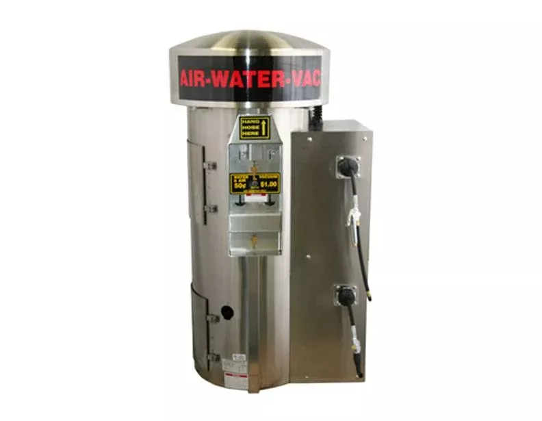 J.E. Adams Vac Air & Water Machine - Retractable Cord Reel