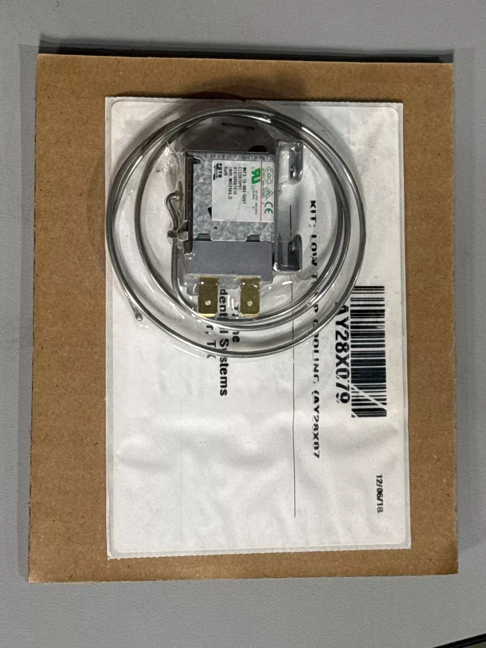 Low Ambient Cooling Control Kit