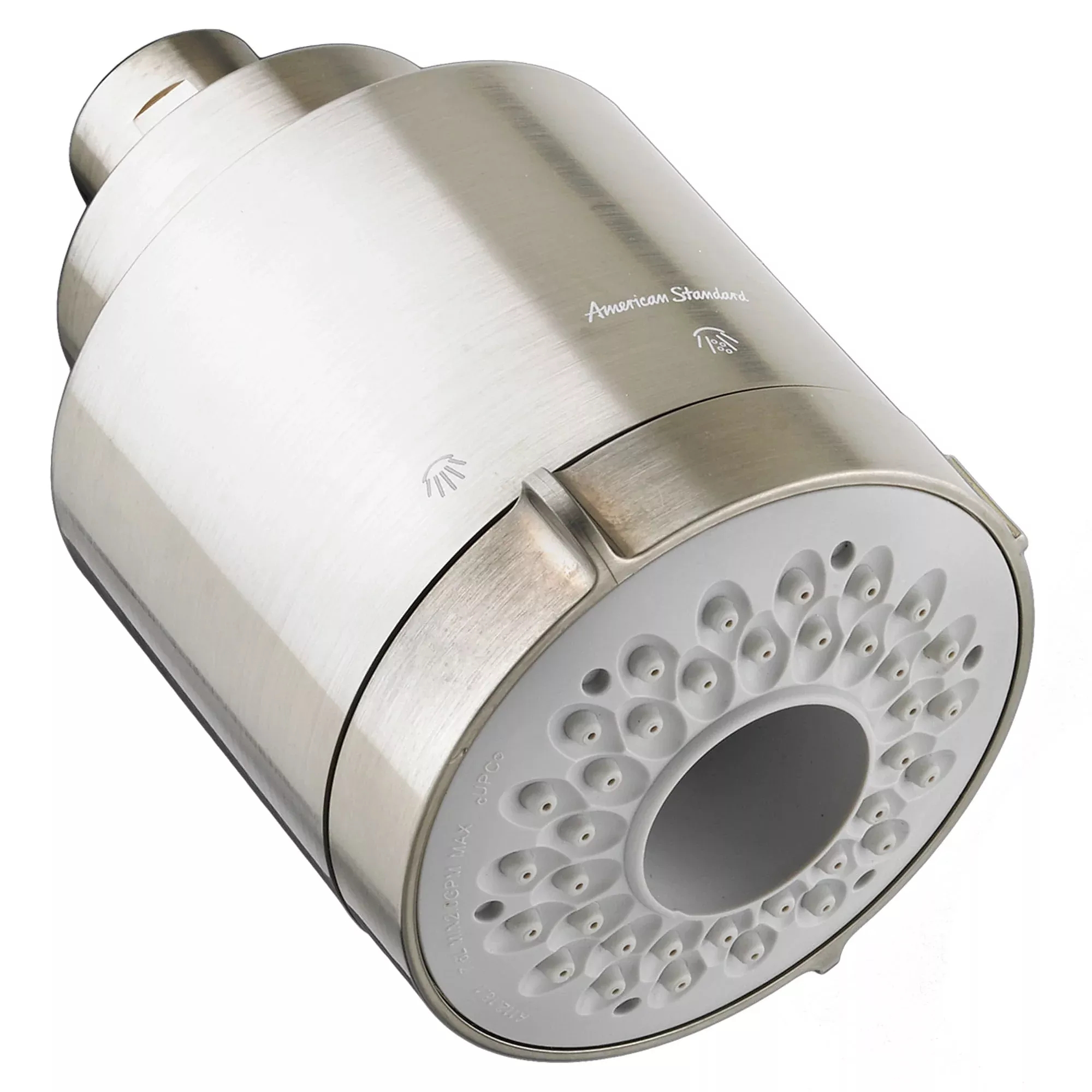Modern Satin Nickel Flowise 3 Function Water Saving Showerhead Only