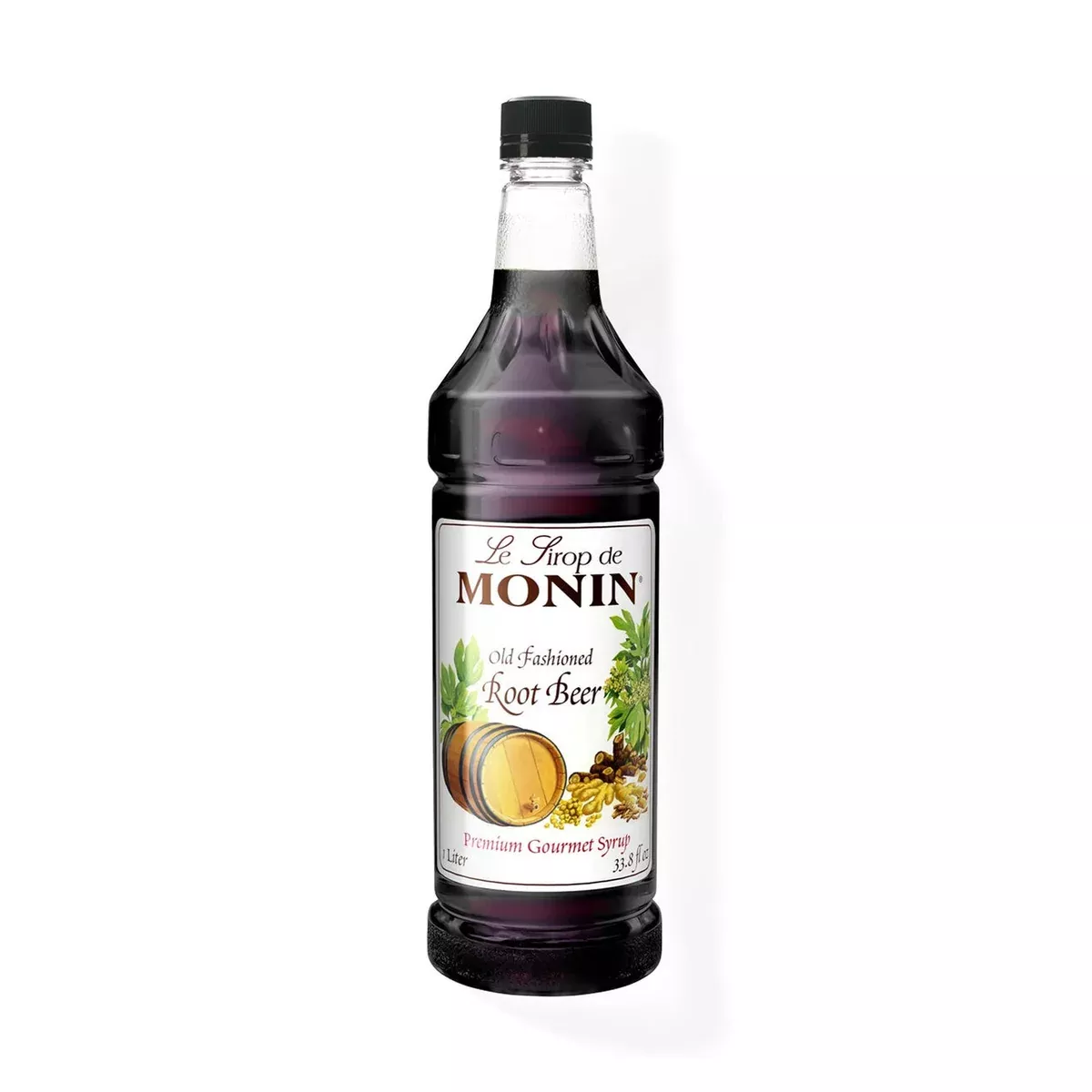 Monin Old Fashioned Root Beer Syrup, 1L Bottle