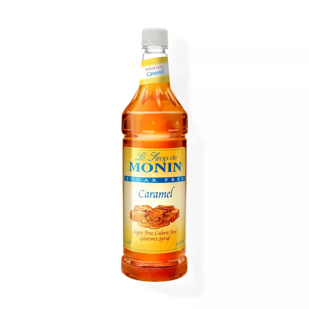 Monin Sugar Free Caramel Syrup, 1L Bottle