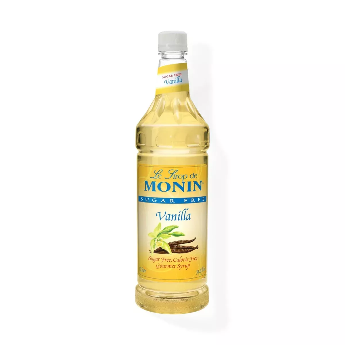 Monin Sugar Free Vanilla Syrup, 1L Bottle