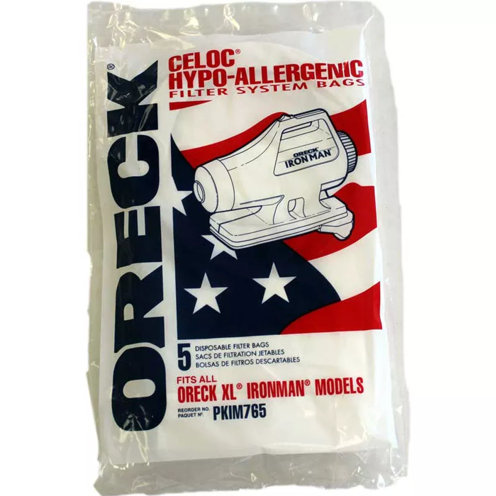 Oreck XL Ironman Vacuum Bags - 5 Bags