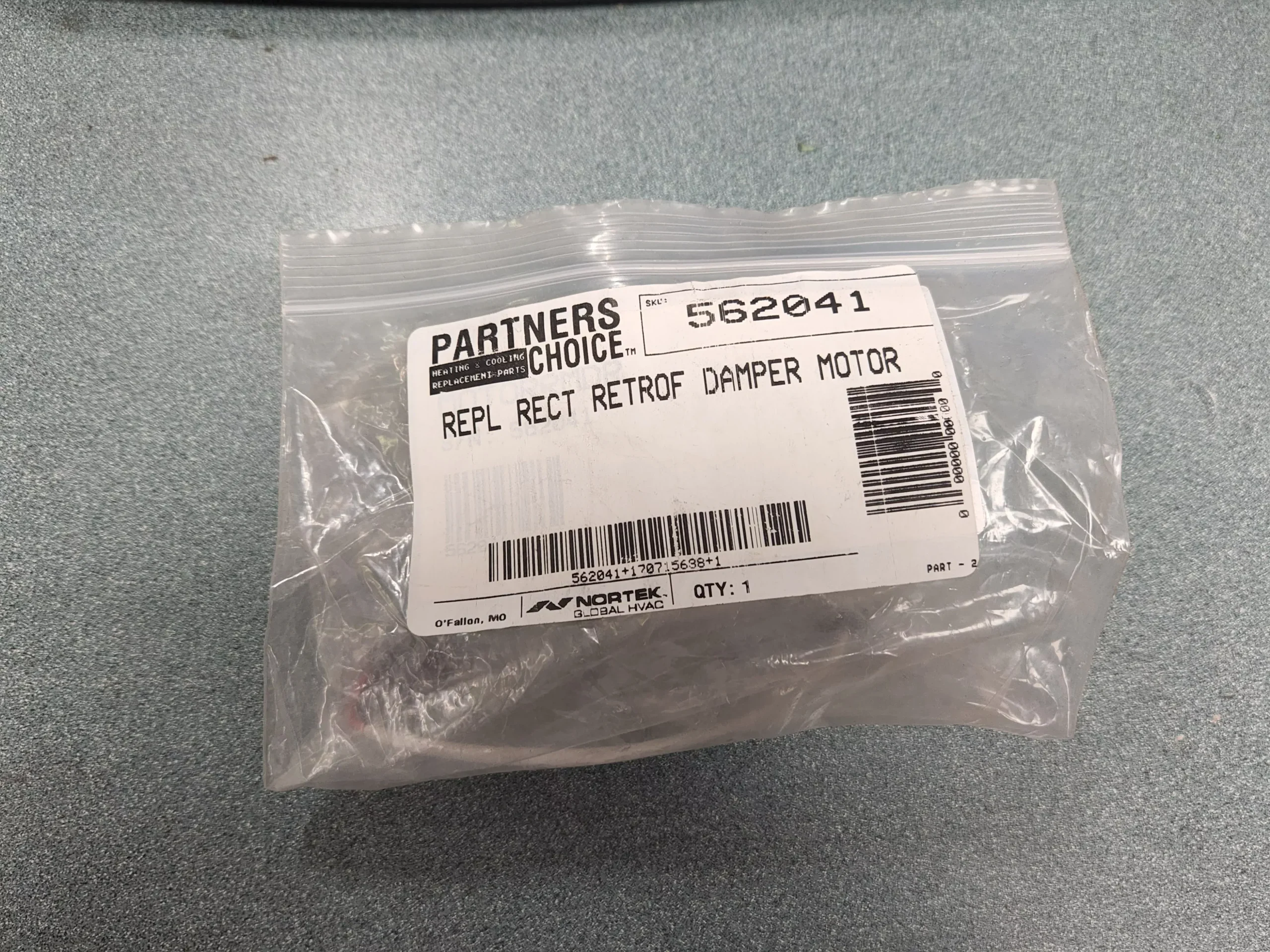 Replacement Rect Retrof Damper Motor