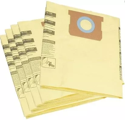 Shop Vac 15 -22 Gallon High Quality Dual-Ply Collection Filter Bags 50900-96, 91907, 919-07, Yellow - 4 Pack