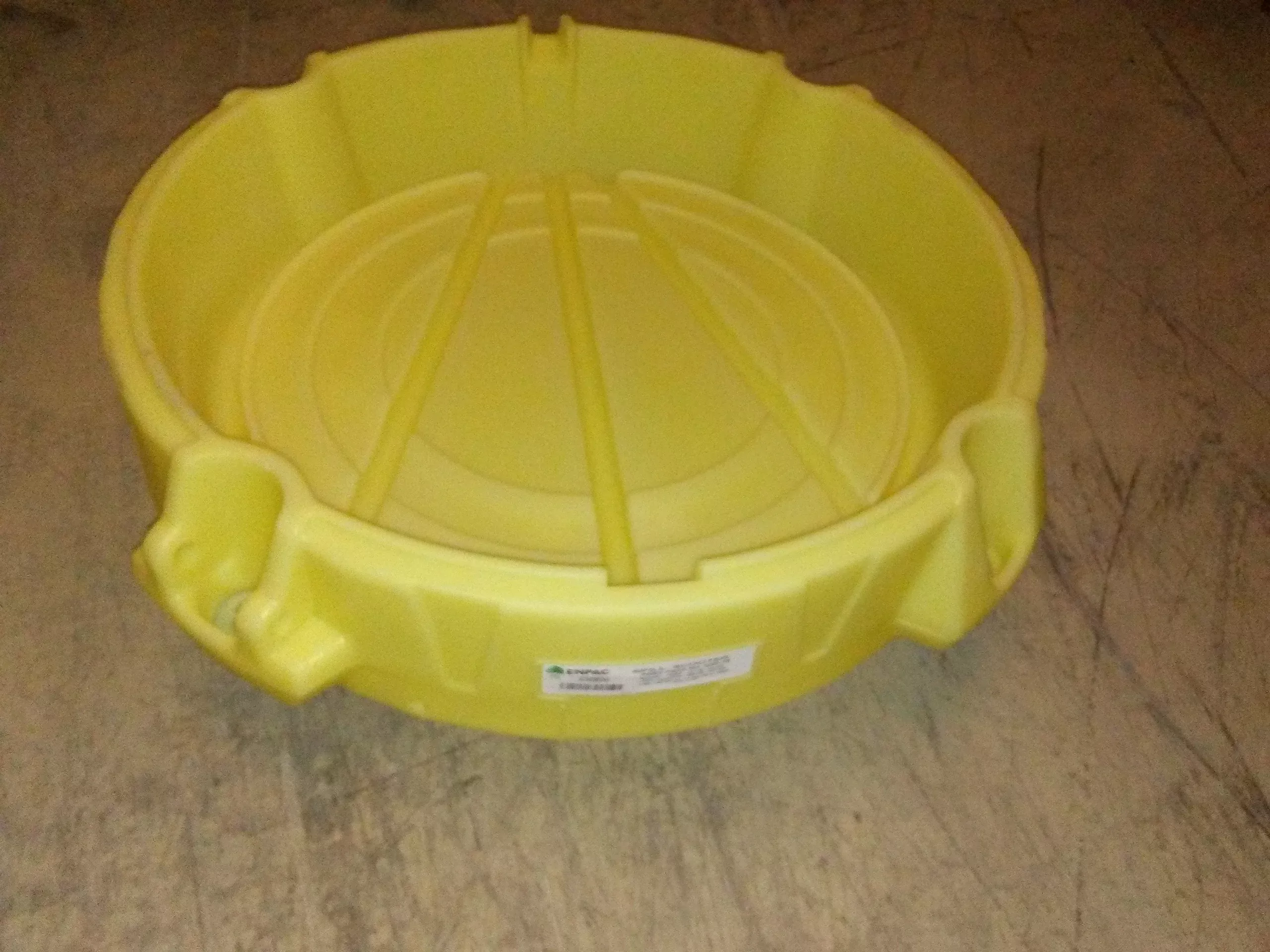 Spill Collection System, Yellow, 500 Lb.
