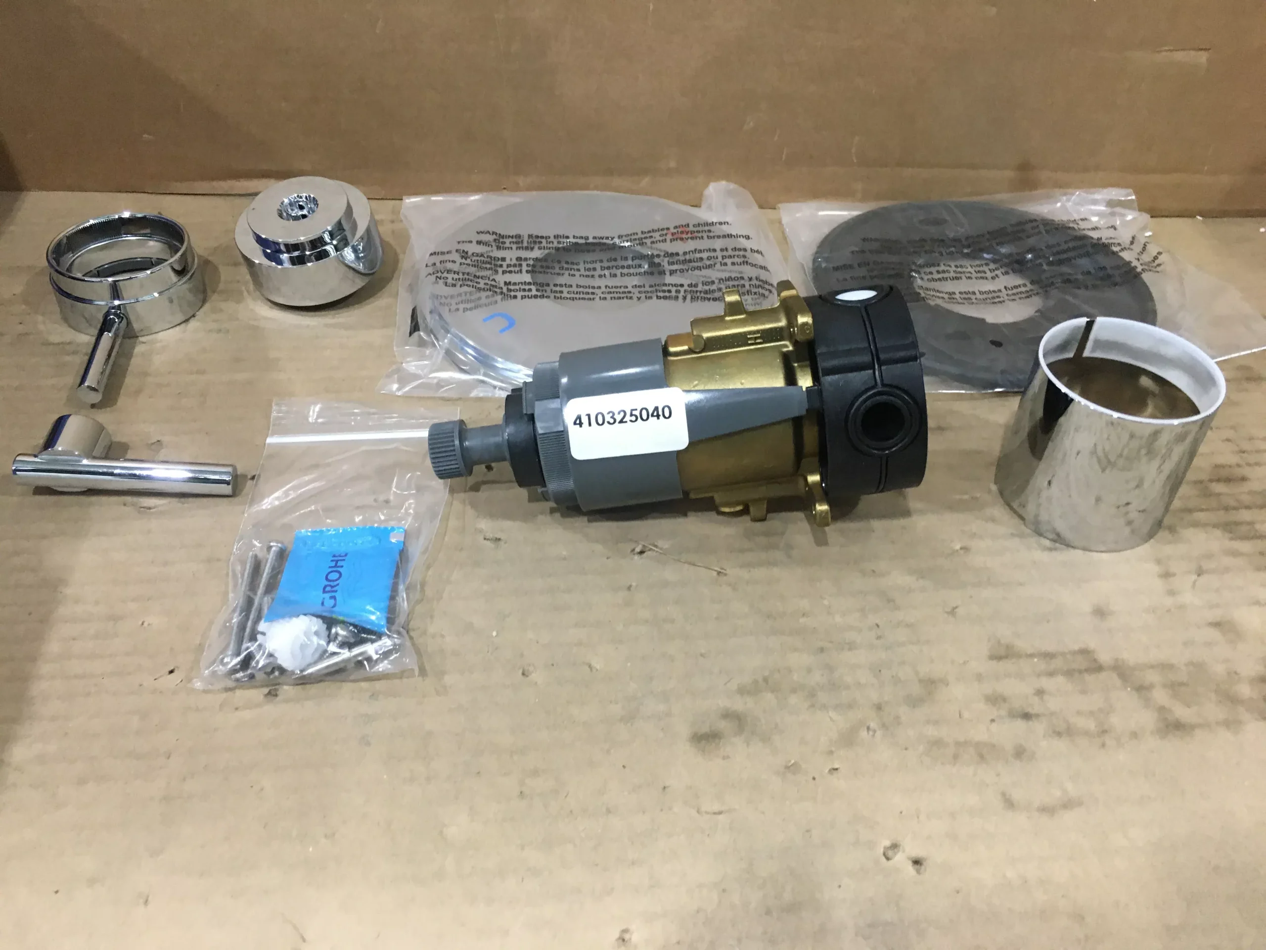 THERMOSTATIC CONTROL UNIT WITH TRIM KIT CHROME