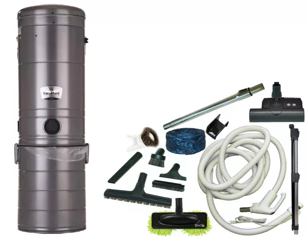 VacuMaid SR46 Central Vacuum and ET-1 35 Foot Combo Kit