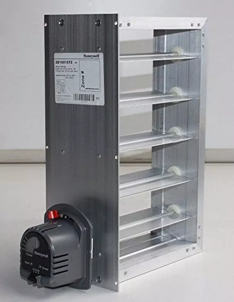 ZD Series, Parallel Blade Zone Damper Extruded Aluminum, Volts: 24, Hertz: 60